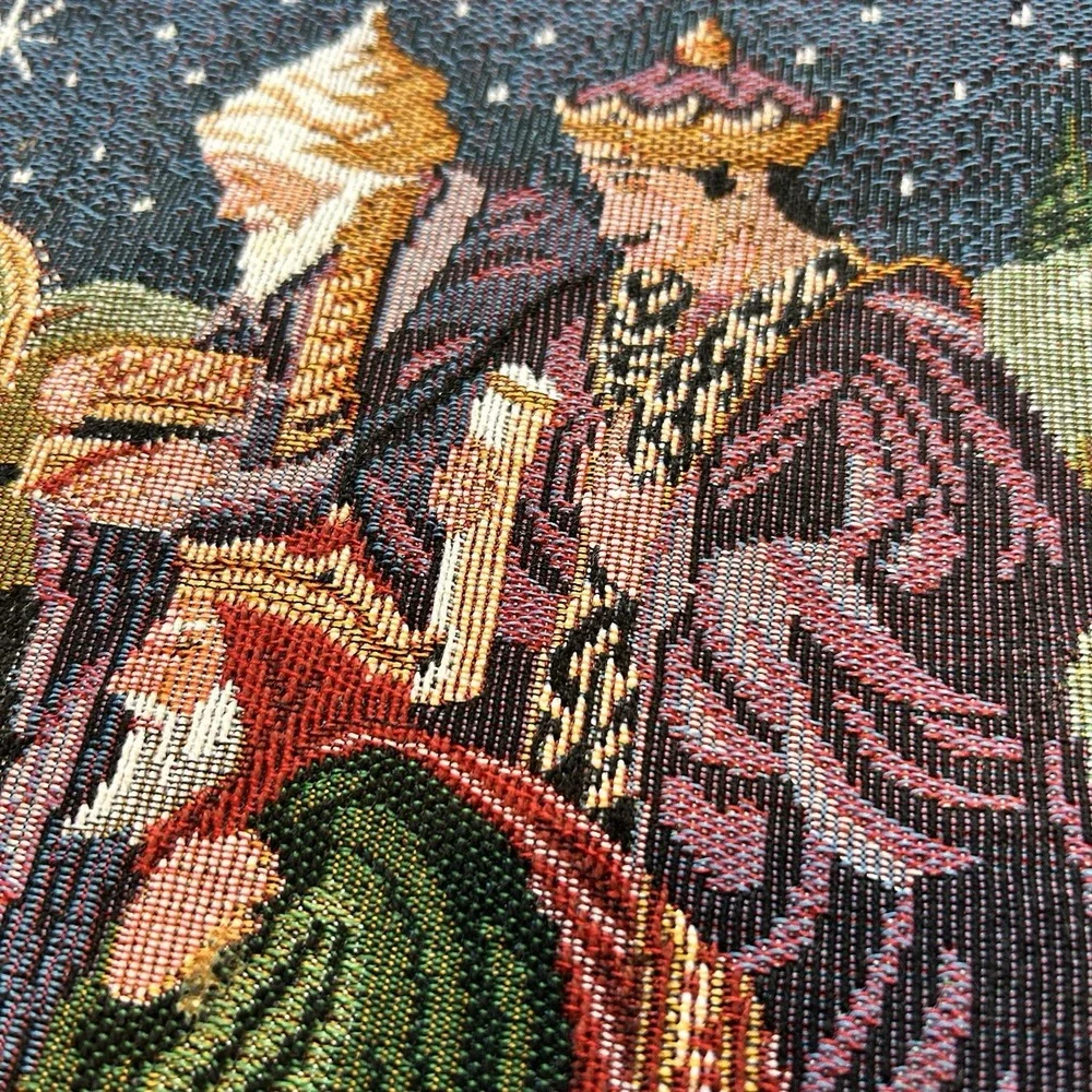 Nativity scene two piece‎ placemats Cloth 19x13. Christmas/ Christ / Bethlehem